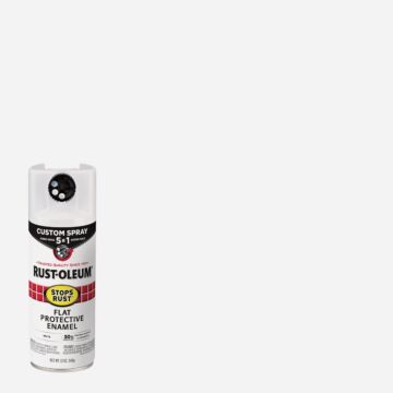 Rust-Oleum Stops Rust 12 Oz. Custom Spray 5 in 1 Flat Spray Paint, White