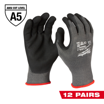 Milwaukee Cut 5 Dipped Gloves - XL