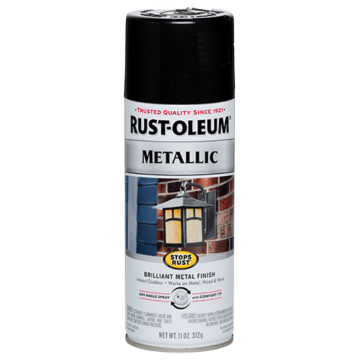 Rust-Oleum Stops Rust Spray Paint (Metallic - Black Night) 11 oz