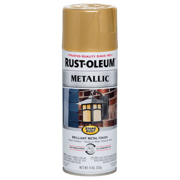 Rust-Oleum Stops Rust Spray Paint (Metallic - Gold Rush) 11 oz