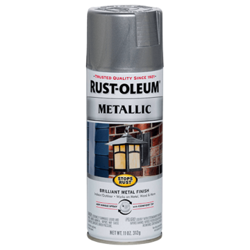 Rust-Oleum Stops Rust Spray Paint (Metallic - Silver) 11 oz