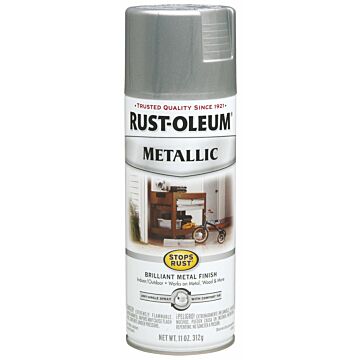 Rust-Oleum Stops Rust® - Metallic Spray Paint - 11 oz - Silver Metallic