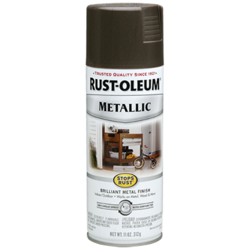 Rust-Oleum Stops Rust® - Metallic Spray Paint - 11 oz - Dark Bronze