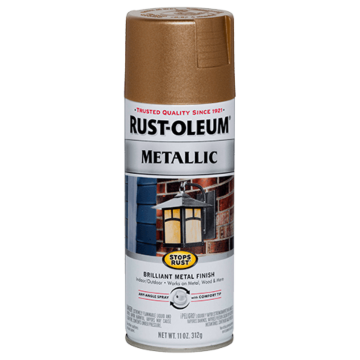 Rust-Oleum Stops Rust Spray Paint (Metallic - Antique Brass) 11 oz