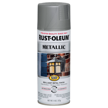 Rust-Oleum Stops Rust Spray Paint (Metallic - Matte Nickel) 11 oz