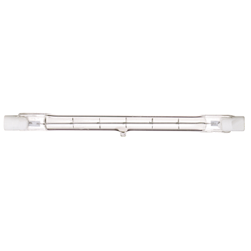 Satco 500 Watt - Halogen - T3 - Clear - 1500 Average rated hours - 9500 Lumens - Double Ended base - 120 Volt - 2-Card
