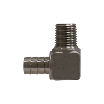 Stainless Steel MPT x Hose Barb Elbow