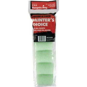 Wooster Painter's Choice 4 In. x 1/2 In. Knit Fabric Roller Cover (6-Pack)