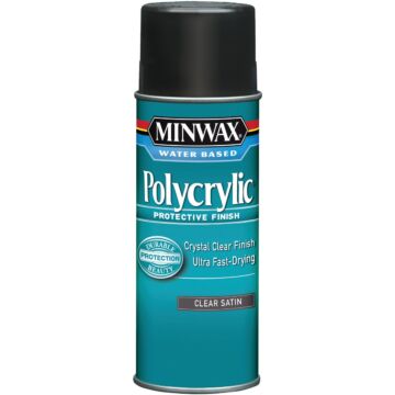 Minwax Satin Polycrylic Spray Protective Finish Spray Varnish, 11.5 Oz.
