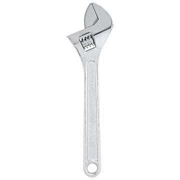 Vulcan JLO-060 Adjustable Wrench, 15 in OAL, Steel, Chrome