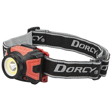 Dorcy Ultra HD Series 41-4335 Headlamp, AAA Battery, Alkaline Battery, LED Lamp, 530 Lumens Lumens, Spot Beam, Red