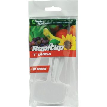 Rapiclip Plastic Plant & Garden Marker T-Label (10pk) 6 in.