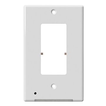 Westek LumiCover LCR-CDDO-W Nightlight Wallplate, 1-1/4 in L, 4-1/2 in W, 1 -Gang, Plastic, White