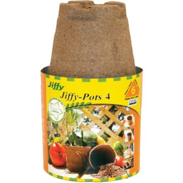 Jiffy Round Peat Pot (6pk) 4 in.