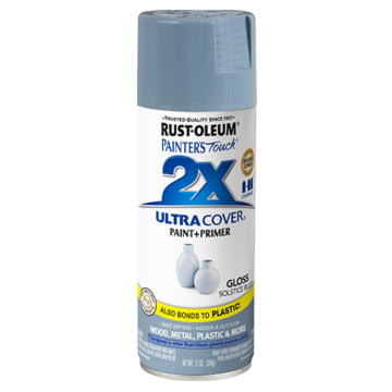 Painter's Touch® 2X Ultra Cover® Spray Paint - 2X Ultra Cover Gloss Spray - 12 oz. Spray - Solstice Blue