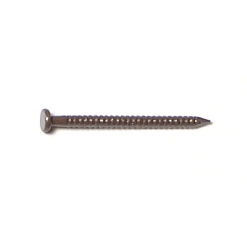 1" Walnut Brown Painted Steel Panel Flat Head Nails