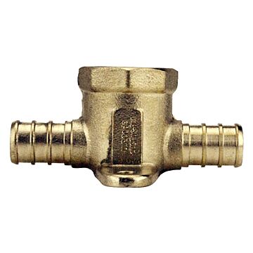 Apollo Barb x FPT x Barb Brass Pipe Tee - 1/2 in.