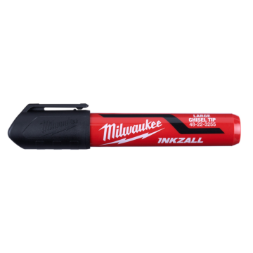 Milwaukee INKZALL™ 3PC Large Chisel Tip Black Marker