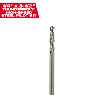 Milwaukee High Speed Steel Pilot Bit 1/4" x 3-1/2"
