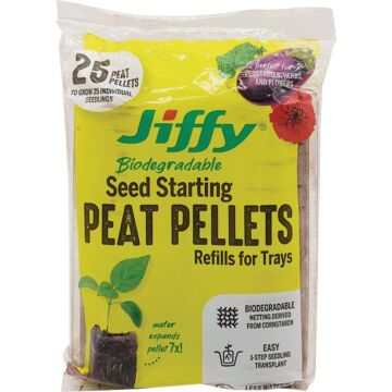 Jiffy Biodegradable Seed Starting Peat Pellet Refills (25pk)