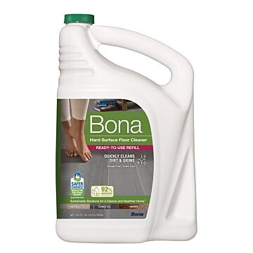 Bona WM700018172 Hard-Surface Floor Cleaner Refill, 128 oz Bottle, Liquid, Mild, Green