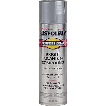 Rust-Oleum Professional Galvanizing Compound Spray Paint (Gray) 15 oz