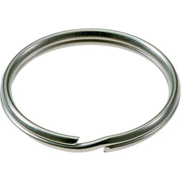 Lucky Line Tempered Steel Nickel-Plated 1/2 in Key Ring