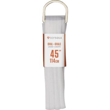 Sof Sole Athletic Shoe Laces (White) 45 in.