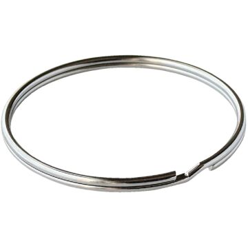 Lucky Line Tempered Steel Nickel-Plated 1-1/8 in Key Ring
