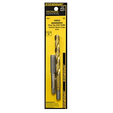 Eazypower 83262 Tap and Drill Set, 7/16-20 Thread, Titanium