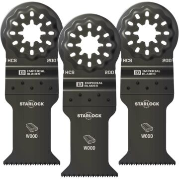 Imperial Blades Starlock 1-3/8 In. 18 TPI Fast Wood Oscillating Blade (3-Pack)