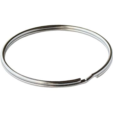 Lucky Line Tempered Steel Nickel-Plated 1-1/4 in Key Ring