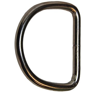 Baron 1-1/2 in Nickel Plated Steel Welded D-Ring