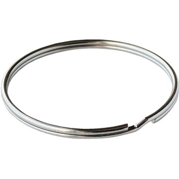 Lucky Line Tempered Steel Nickel-Plated 1-1/2 in Key Ring