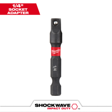 Milwaukee SHOCKWAVE™ Impact Duty 1/4" Hex Shank to 1/4" Socket Adapter