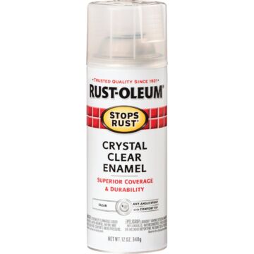 Rust-Oleum Stops Rust Enamel Spray Paint (Gloss - Crystal Clear) 12 oz