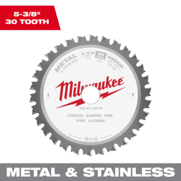 Milwaukee 5-3/8" Metal & Stainless Cutting Circular Saw Blade