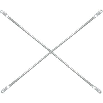METALTECH Galvanized Steel Scaffolding Cross Brace For Frames -  7 ft x 4 ft