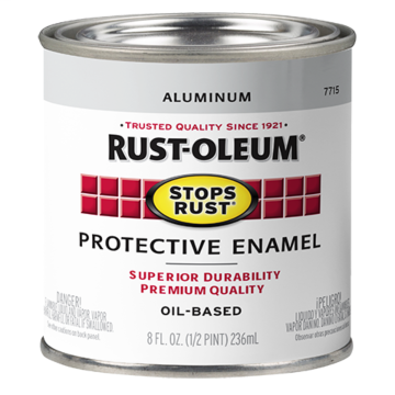 Rust-Oleum Stops Rust® - Protective Enamel Brush-On Paint - Half-Pint - Gloss Aluminum