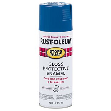 Rust-Oleum Stops Rust® - Protective Enamel Spray Paint - 12 oz - Royal Blue