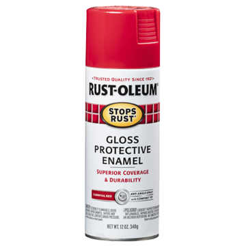 Rust-Oleum Stops Rust® - Protective Enamel Spray Paint - 12 oz - Carnival Red
