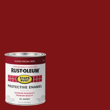 Rustoleum Stops Rust Protective Enamel Brush-On Paint (Gloss - Regal Red) 1 qt