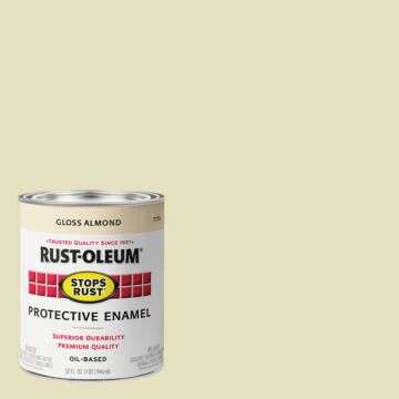 Rustoleum Stops Rust Protective Enamel Brush-On Paint (Gloss - Almond) 1 qt
