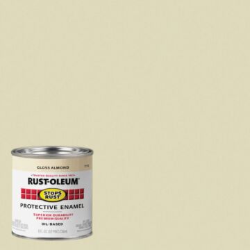 Rustoleum Stops Rust Protective Enamel Brush-On Paint (Gloss - Almond) 1/2 pt