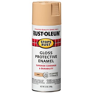 Rust-Oleum Stops Rust® - Protective Enamel Spray Paint - 12 oz - Sand