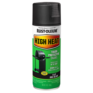 Rust-Oleum Specialty High Heat Spray (Flat - BBQ Black) 12 oz