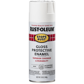 Rust-Oleum Stops Rust Protective Enamel Spray (Gloss - White) 12 oz
