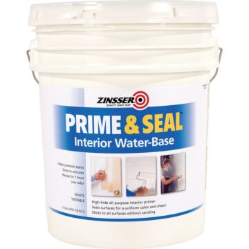 Zinsser Interior Prime & Seal Water-Based Primer-Sealer - 5 Gal - White