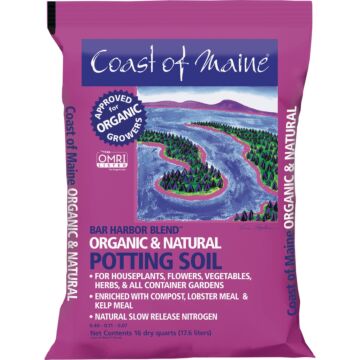 Coast of Maine Bar Harbor Blend 16 Qt. Organic Potting Soil