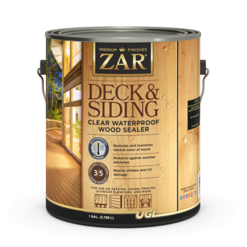 ZAR Deck and Siding Waterproof Wood Sealer (Clear) 1 gal